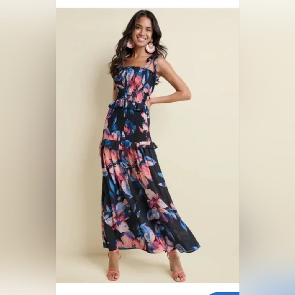 Floral Strapless‎ Dress Excellent Conditions